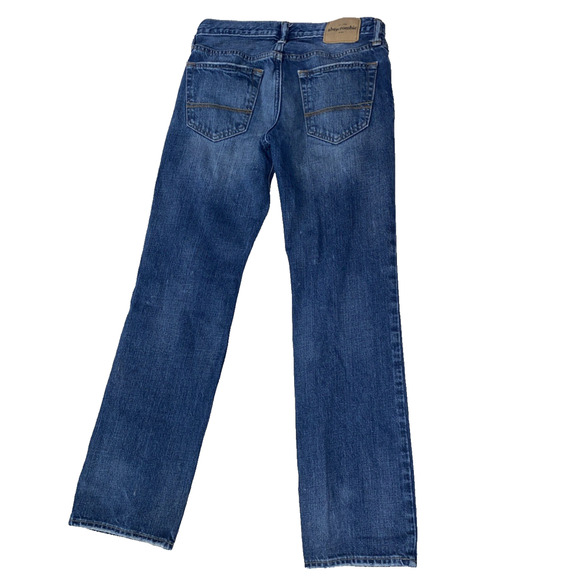 ABERCROMBIE Kids Jeans Boys Youth Size 16 Slim Leg Classic Straight Blue Denim - Picture 2 of 12